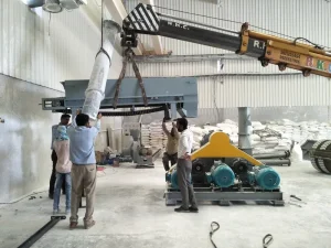 three-roller coating machine installation site