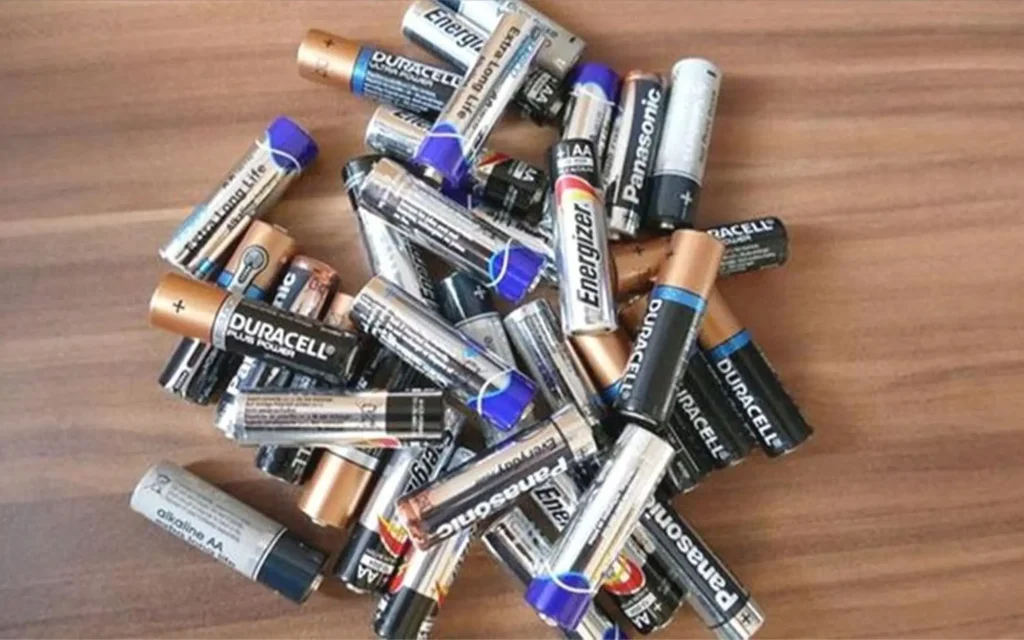 Waste batteries