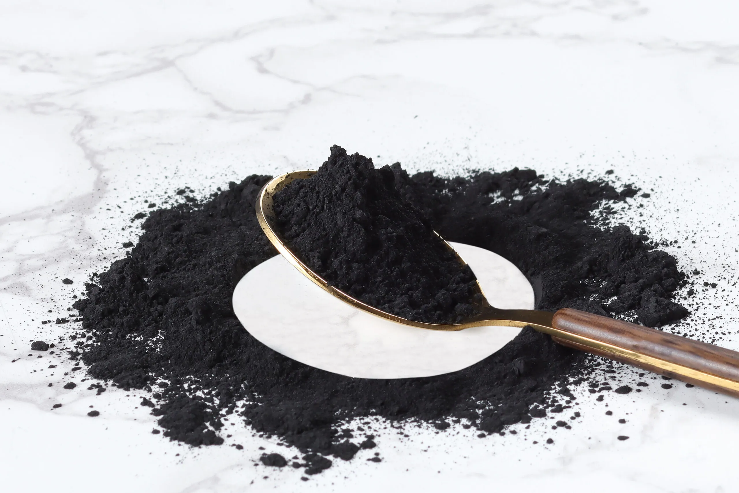 polvo de bambú de carbono