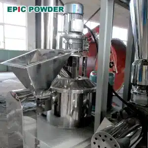 moinho classificador de ar na moagem de cacau