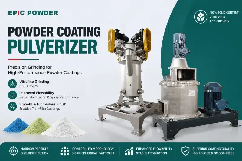 Powder coating pulverizer