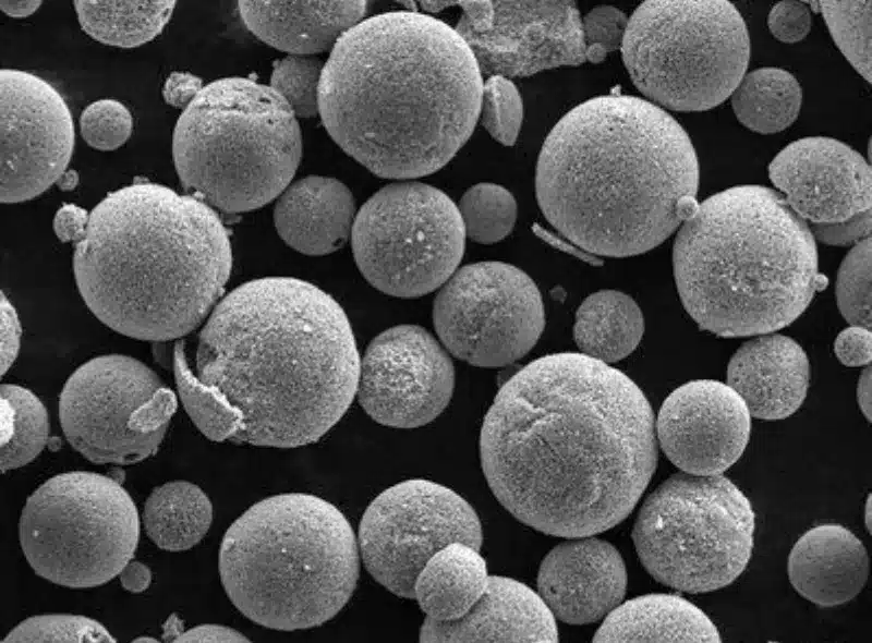 Micrographie électronique du phosphate de fer lithié